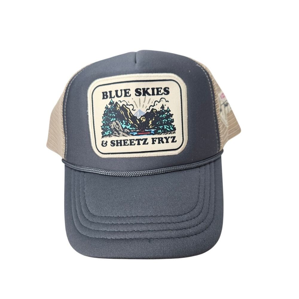 NEW Sheetz Trucker Hat Gray Tan Mesh Patch Western Casual Adjustable